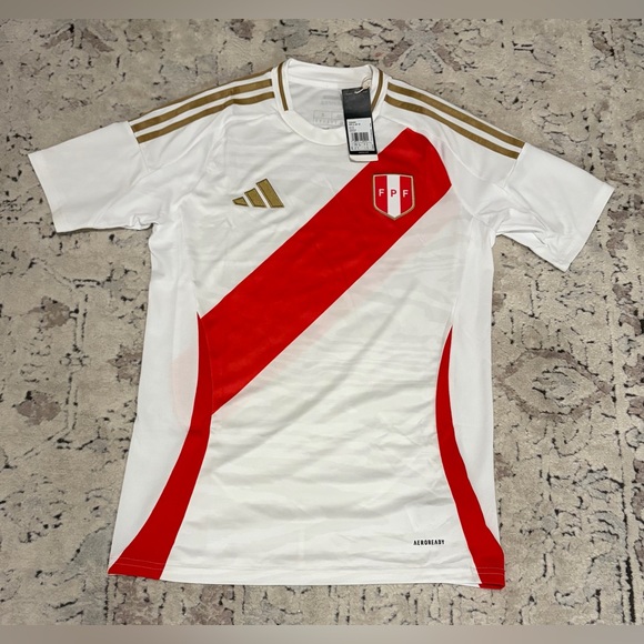 adidas Other - Adidas Authentic FPF Peru National Team 2024 IQ2442 Home Jersey Men’s Sz: S
